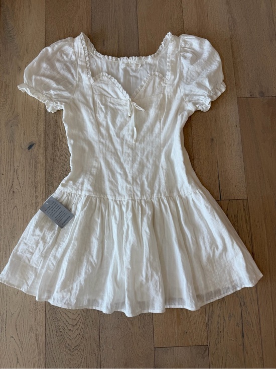Lush Dresses & Skirts - LUSH White Cottagecore Eyelet Mini Dress - Size Large